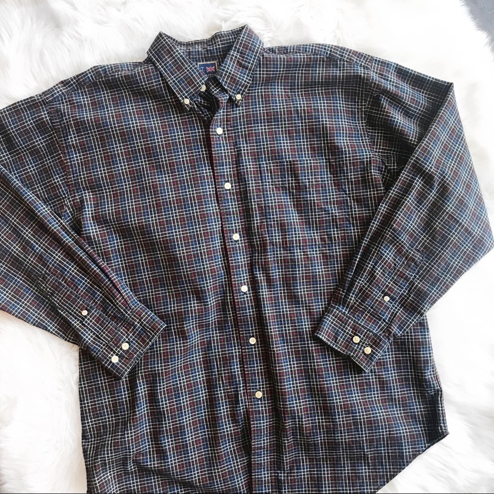 T Harris London Grid Long Sleeve Shirt MC1068